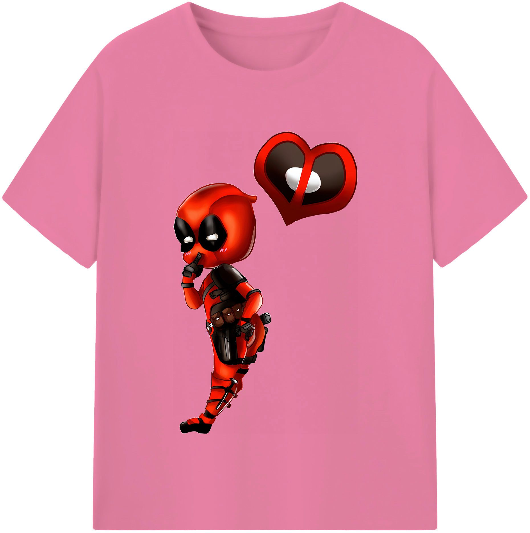 （画像用） Deadpool デッドプール 綿100％半袖Tシャツ（フロントプリント）